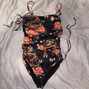 Fashion Nova Black One Piece in XS.